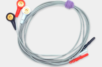 Latiguillos ECG 3 derivaciones tipo broche 102cm compatible con Creative y otras marcas – Ref. SG312DN
