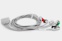Latiguillos ECG 5 derivaciones tipo pinza 130cm compatible con GE (fabricante MED-LINK) – Ref. MQ5-90P
