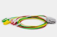 Latiguillos ECG 3 derivaciones tipo pinza 90cm compatible con Nihon Kohden (norma IEC, fabricante MED-LINK) – Ref. NKB3-90P