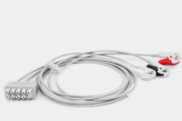 Latiguillos ECG 3 derivaciones tipo pinza 130cm compatible con GE – Ref. SG311MQ