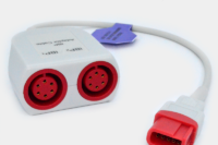Cable de presión invasiva (IBP) conector 6 pines compatible con Spacelabs – Ref. PI0024A